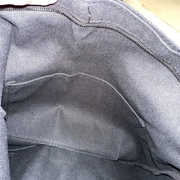 BRAND NEW BLACK "MOOD" TOTE/LAPTOP/BOOKBAG BLACK w/BLACK LETTERS - Picture 5 of 7